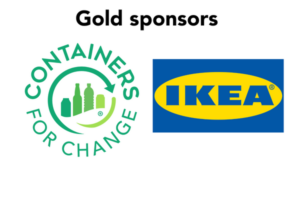 Containers for change and Ikea logos