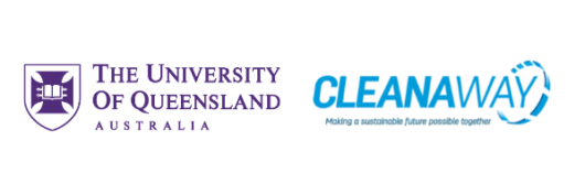 UQ and Cleanaway logos