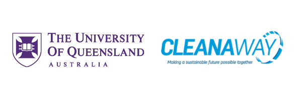 UQ and Cleanaway logos